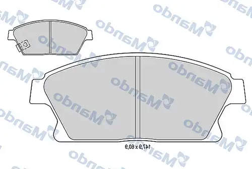 накладки MANDO MBF015334