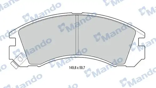 накладки MANDO MBF015708