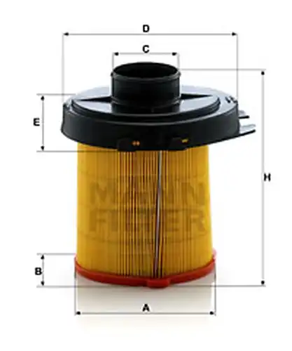 въздушен филтър MANN-FILTER C 1468