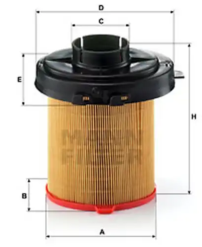 въздушен филтър MANN-FILTER C 1468/2