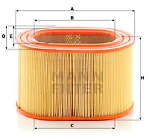 въздушен филтър MANN-FILTER C 24 135