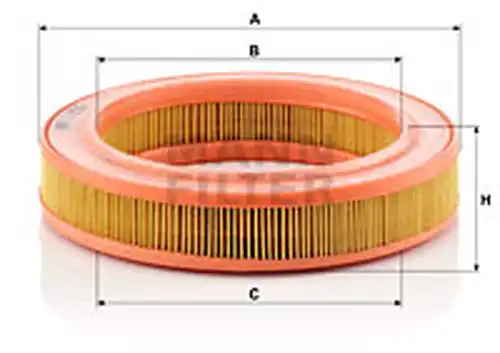 въздушен филтър MANN-FILTER C 2536