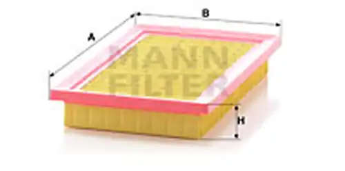 въздушен филтър MANN-FILTER C 2568/1