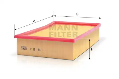 въздушен филтър MANN-FILTER C 26 138/1