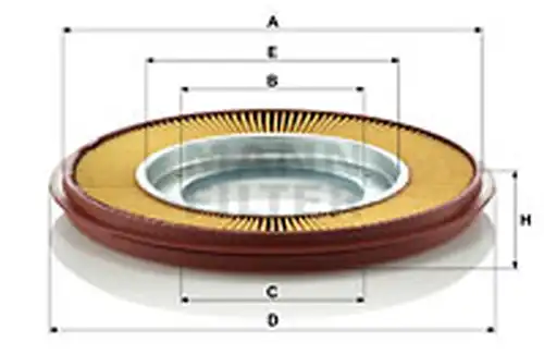 въздушен филтър MANN-FILTER C 2826