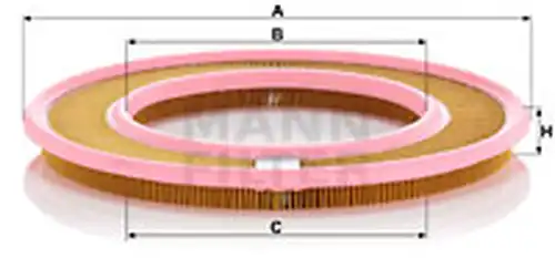 въздушен филтър MANN-FILTER C 3555