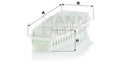 въздушен филтър MANN-FILTER C 3725