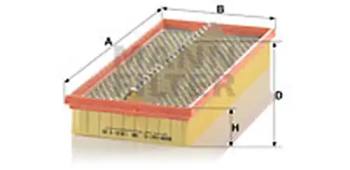 въздушен филтър MANN-FILTER C 38 163/1