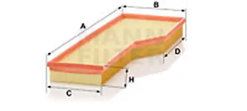 въздушен филтър MANN-FILTER C 54 165