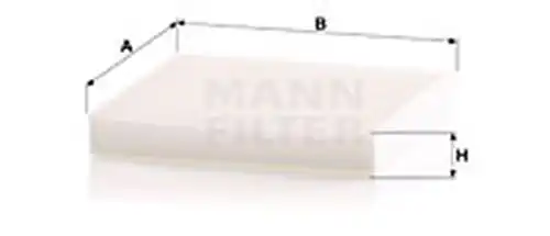 Филтър купе (поленов филтър) MANN-FILTER CU 1919