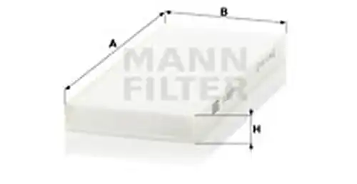 Филтър купе (поленов филтър) MANN-FILTER CU 2216-2