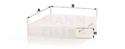 Филтър купе (поленов филтър) MANN-FILTER CU 25 003