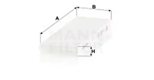 Филтър купе (поленов филтър) MANN-FILTER CU 25 008-2