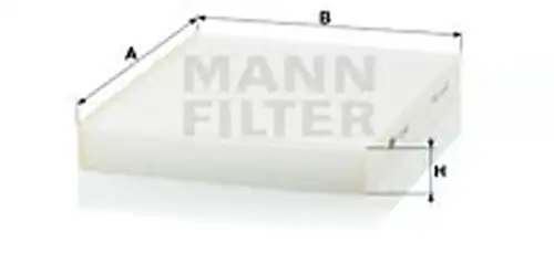 Филтър купе (поленов филтър) MANN-FILTER CU 26 001