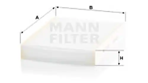 Филтър купе (поленов филтър) MANN-FILTER CU 27 009