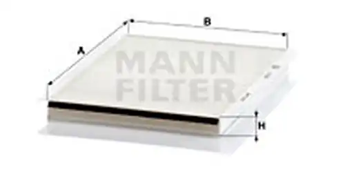 Филтър купе (поленов филтър) MANN-FILTER CU 2839