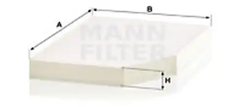 Филтър купе (поленов филтър) MANN-FILTER CU 30 007