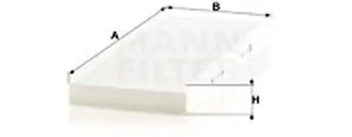 Филтър купе (поленов филтър) MANN-FILTER CU 3955
