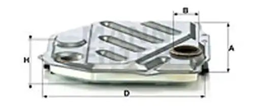 хидравличен филтър, автоматична предавателна кутия MANN-FILTER H 1914/2