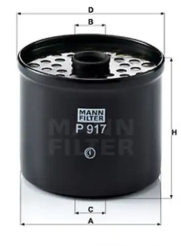 горивен филтър MANN-FILTER P 917 x