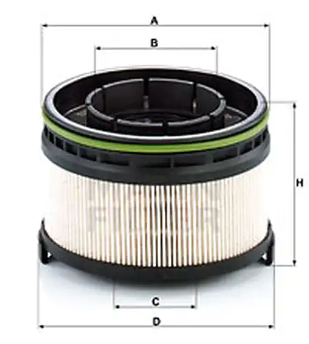 горивен филтър MANN-FILTER PU 11 001 z KIT