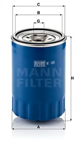 маслен филтър MANN-FILTER W 1035