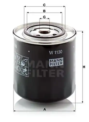 маслен филтър MANN-FILTER W 1130