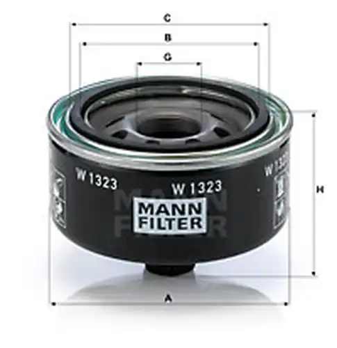 маслен филтър MANN-FILTER W 1323