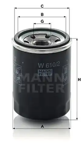 маслен филтър MANN-FILTER W 610/2