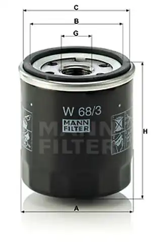 маслен филтър MANN-FILTER W 68/3