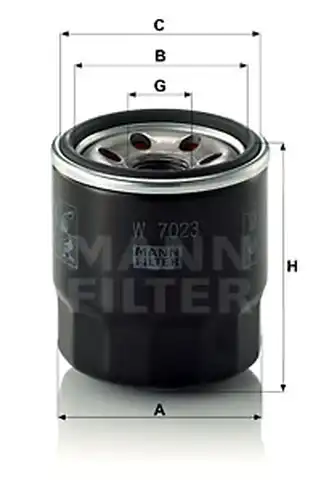 маслен филтър MANN-FILTER W 7023