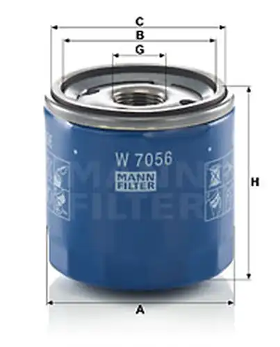 маслен филтър MANN-FILTER W 7056