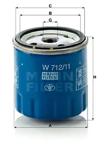 маслен филтър MANN-FILTER W 712/11