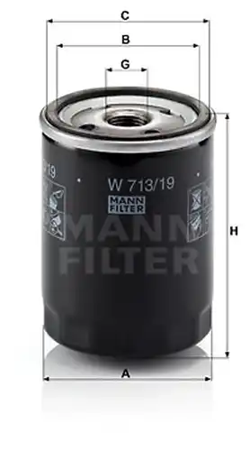 маслен филтър MANN-FILTER W 713/19