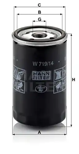 маслен филтър MANN-FILTER W 719/14