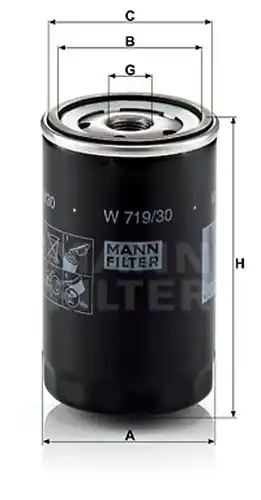 маслен филтър MANN-FILTER W 719/30