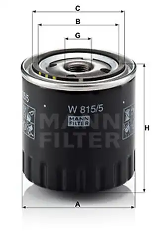 маслен филтър MANN-FILTER W 815/5