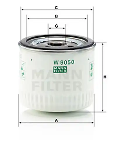 маслен филтър MANN-FILTER W 9050