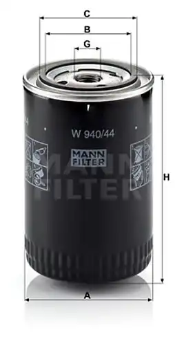 маслен филтър MANN-FILTER W 940/44