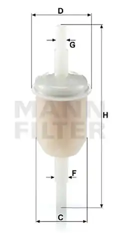 горивен филтър MANN-FILTER WK 31/2 (10)