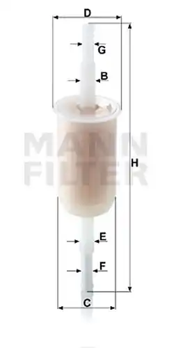 горивен филтър MANN-FILTER WK 32 (10)