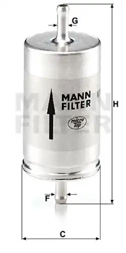 горивен филтър MANN-FILTER WK 410