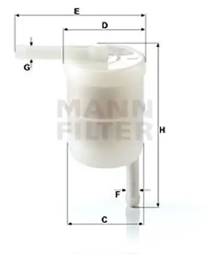 горивен филтър MANN-FILTER WK 42/12