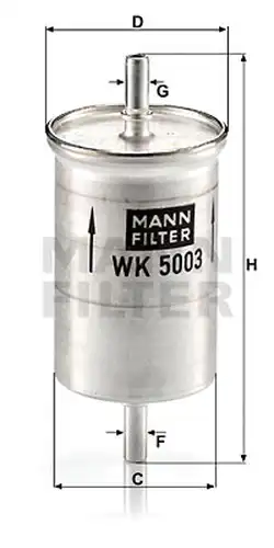 горивен филтър MANN-FILTER WK 5003