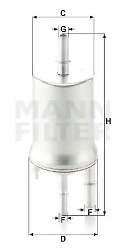 горивен филтър MANN-FILTER WK 6015