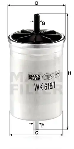 горивен филтър MANN-FILTER WK 618/1