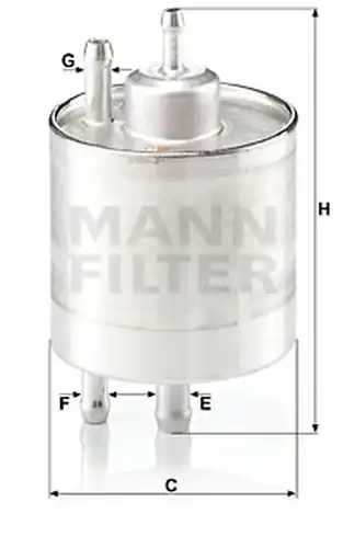 горивен филтър MANN-FILTER WK 711/1