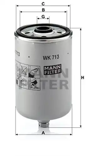 горивен филтър MANN-FILTER WK 713