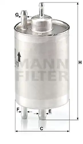 горивен филтър MANN-FILTER WK 720/1