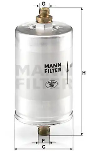 горивен филтър MANN-FILTER WK 726/2